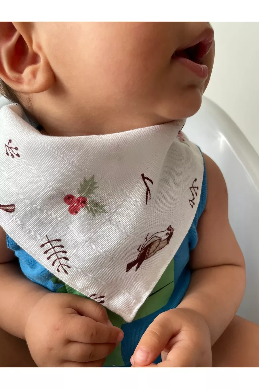 ( PIÈCES) Bavoir & Foulard pour Bébé en Tissu Mousseline avec Pressions Run Baby