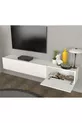 Unité TV à LED Li  cm - blanc, moderne, élégant, spacieux, design fonctionnel - Meuble TV | Cercei