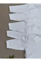 Body pour bébé garçon et fille à manches longues avec boutons-pression, lot de 5, col enveloppant