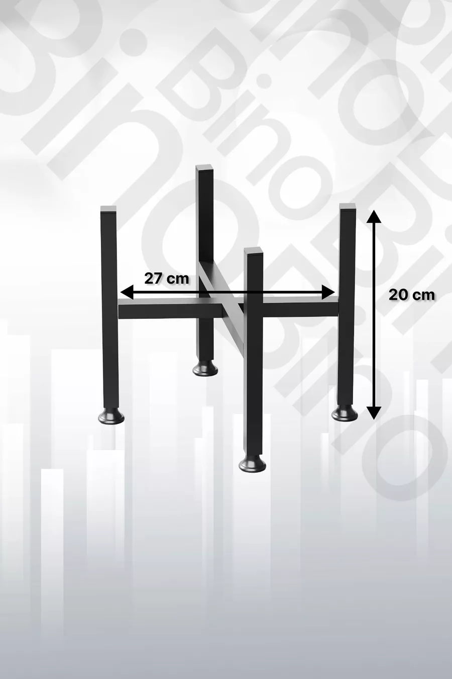 Table de Pot Mini Potées Support de Fleurs Métallique Décoratif Pieds Réglables en Acier Inoxydable  cm Porte-Plantes
