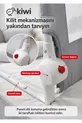 Barrière de sécurité pour bébé – Barrière de lit pliable pour enfant, anti-chute – CM Gris