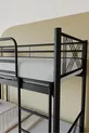 Lit superposé en métal premium Mix  compatible avec matelas Noir, lit superposé détachable