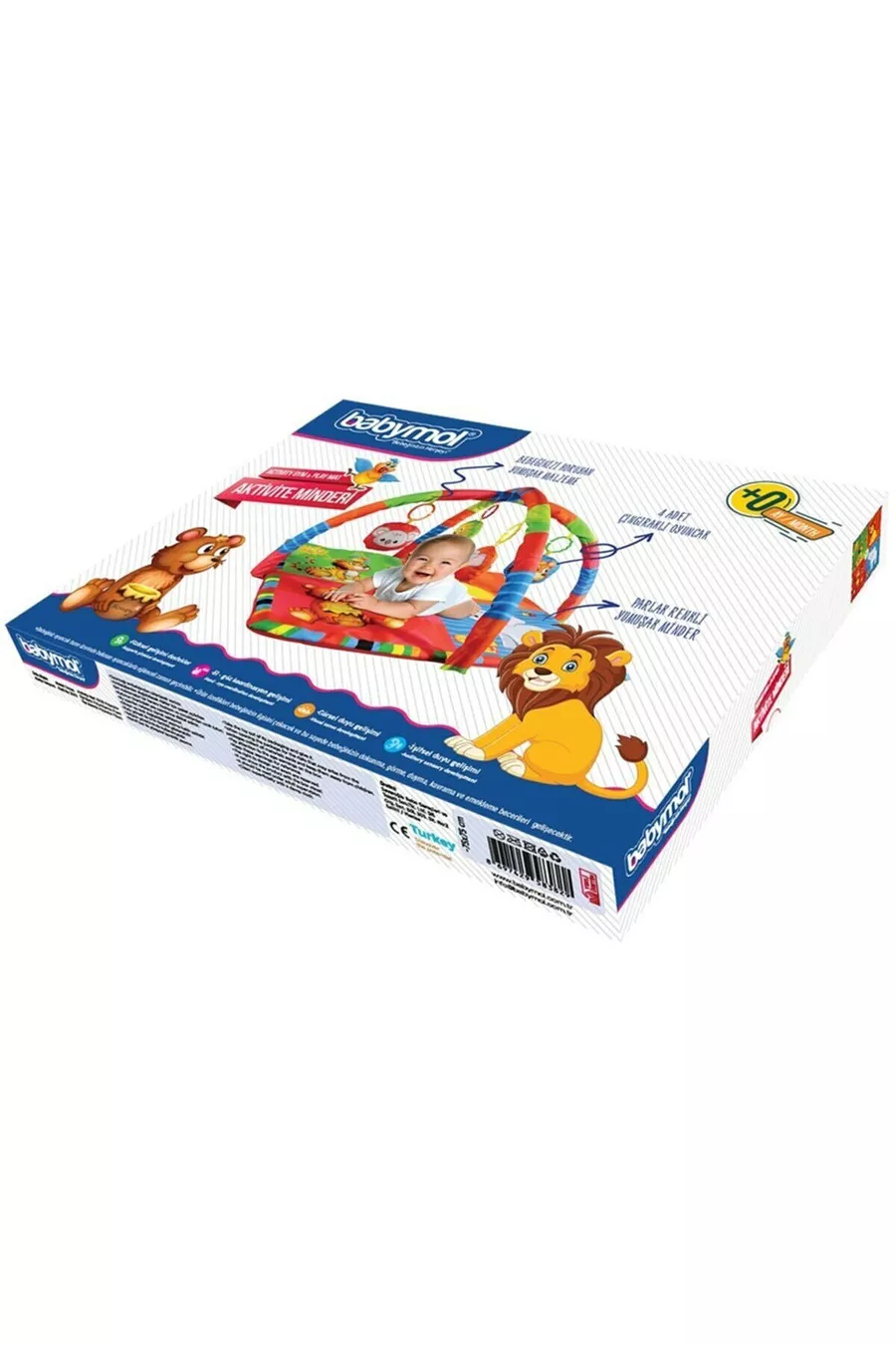 Tapis de jeu pour bébé avec animaux joyeux et jouets (EN BOÎTE) Cadeau  Cm