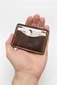 Porte-cartes en cuir véritable - Minimaliste
