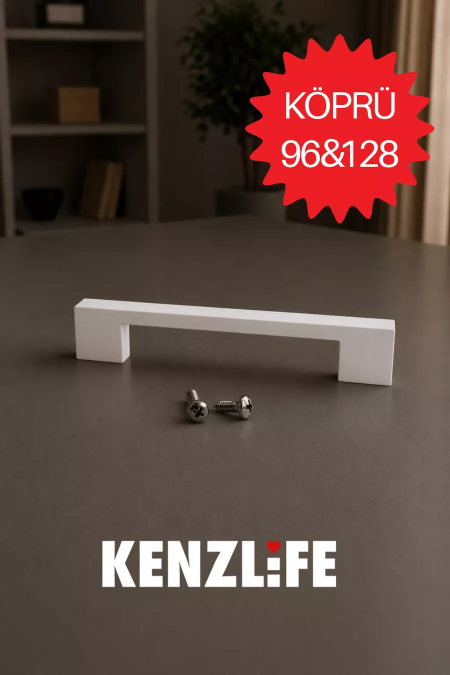 poignée de meuble pont  mm plastique blanc poignée d'armoire  pièce poignée armoire vis incluse