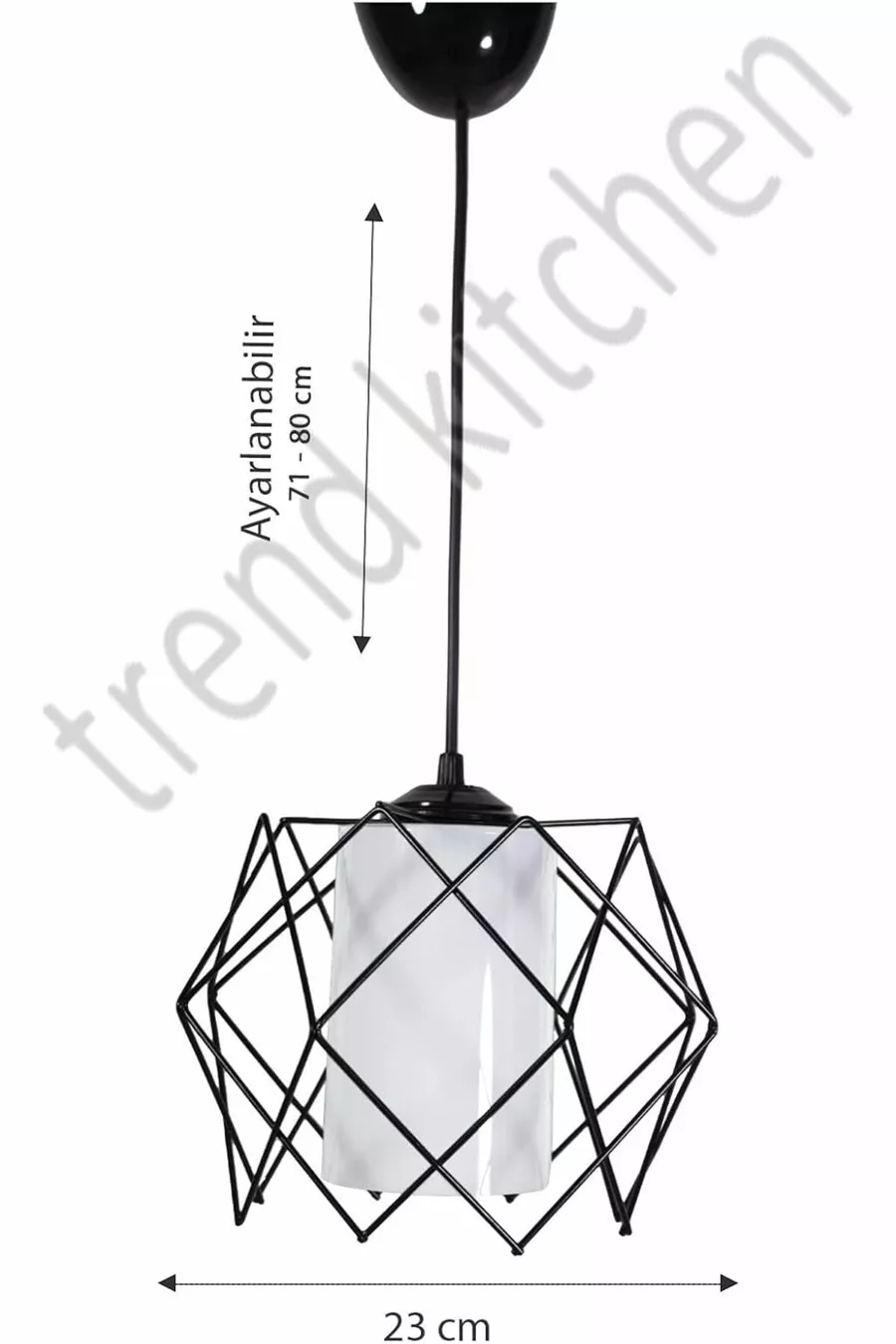 4 Pièces Suspension avec Verre Mica Blanc pour Salon, Cuisine, Salle de Bain, Chambre, Chambre d'Enfant, Hall, Couloir