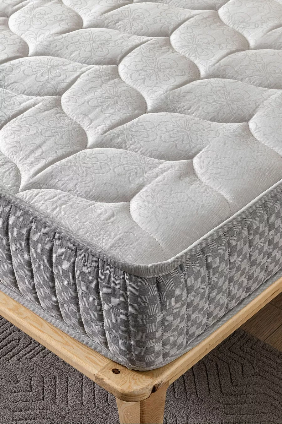 Matelas entièrement orthopédique Natural Soft avec plume d'oiseau et mousse,  cm (±1 cm)