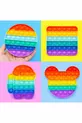 Popit Carré Arc-en-ciel Jouet Sensoriel Développement Mental Jeu Anti-Stress ,,5cm Pop It