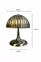 Lampe de table en métal vieilli Orvian Lampe de chevet décorative Abat-jour de bureau  avec câble