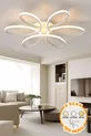 Plafonnier Elvis Modern Blanc Neuf Trois Couleurs Lumière Salon Cuisine Chambre LED Lustre