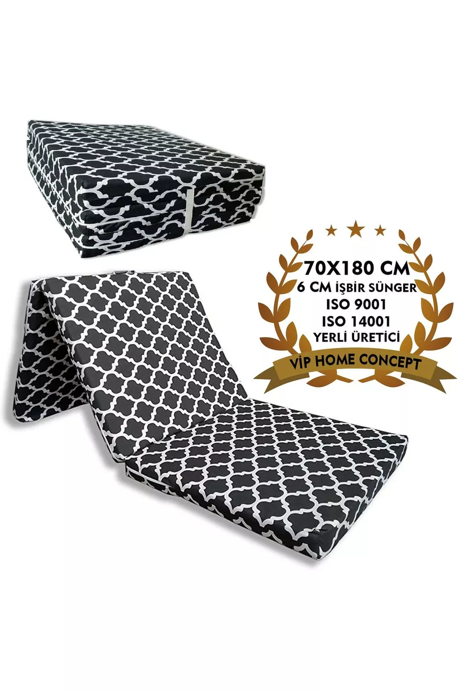 Lit pliant et matelas pliant en mousse simple  cm 6 cm Grand Karaçatı