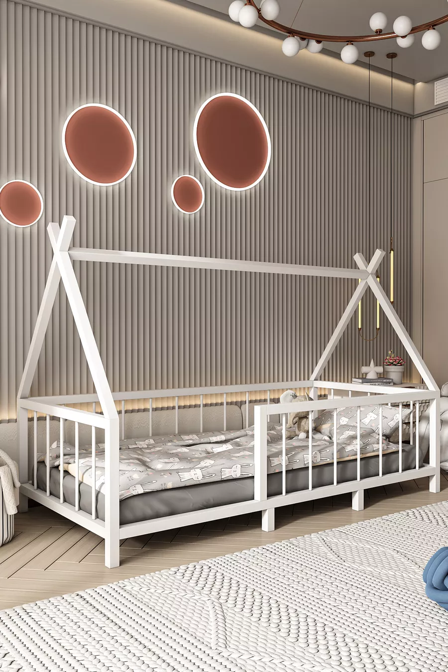 Nouveau lit Montessori pour bébé et enfant Yucin MDF