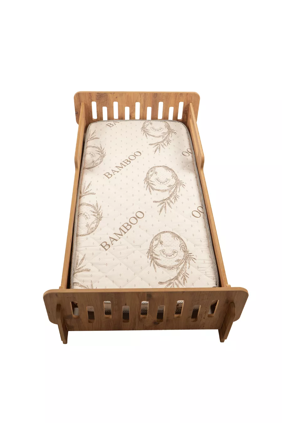 Lit pour enfant Industrial Living - cm - Lit bébé et enfant - MDF - Noyer