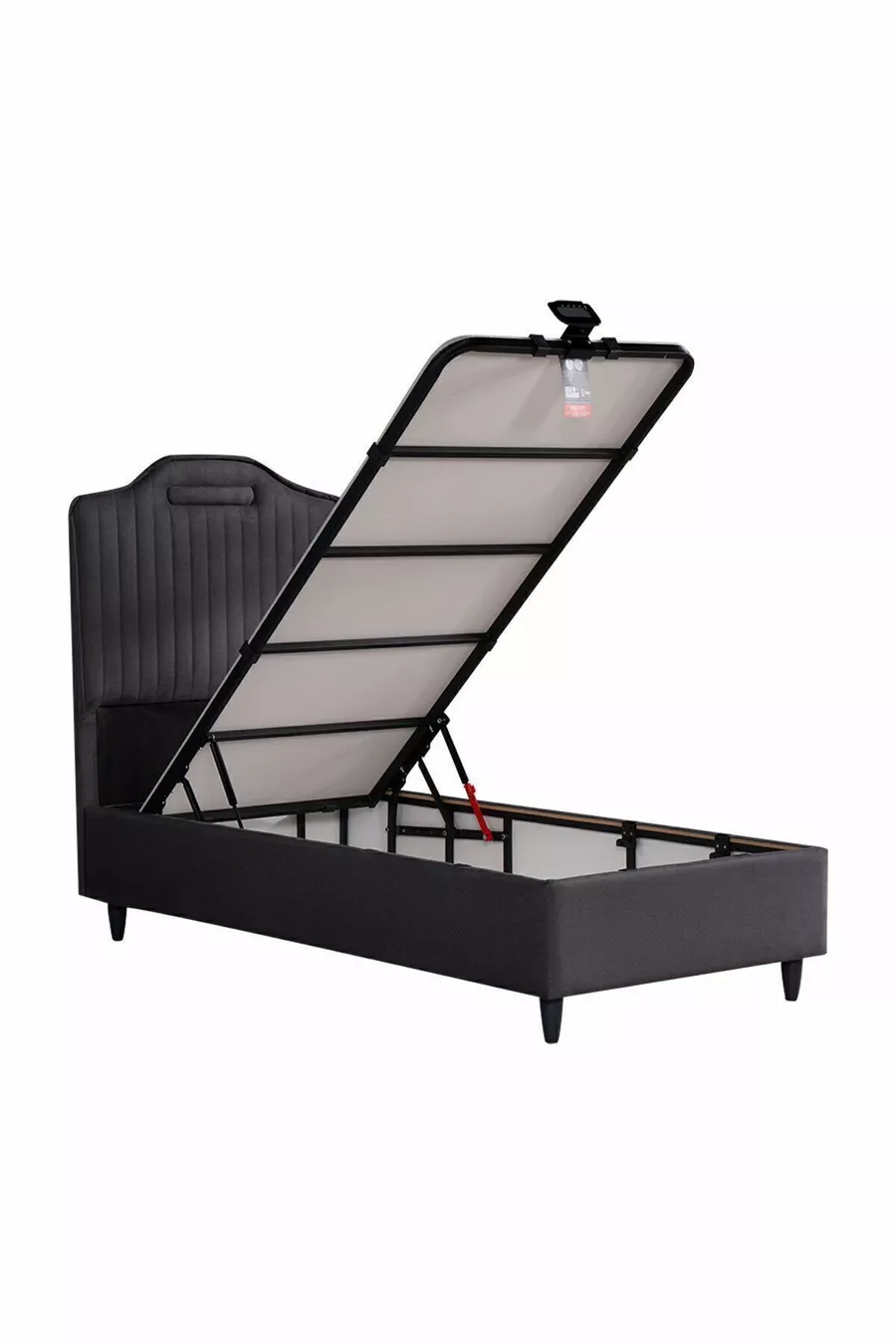 Base avec coffre Royal Lux Anthracite (TÊTE DE LIT ET MATELAS NON INCLUS)