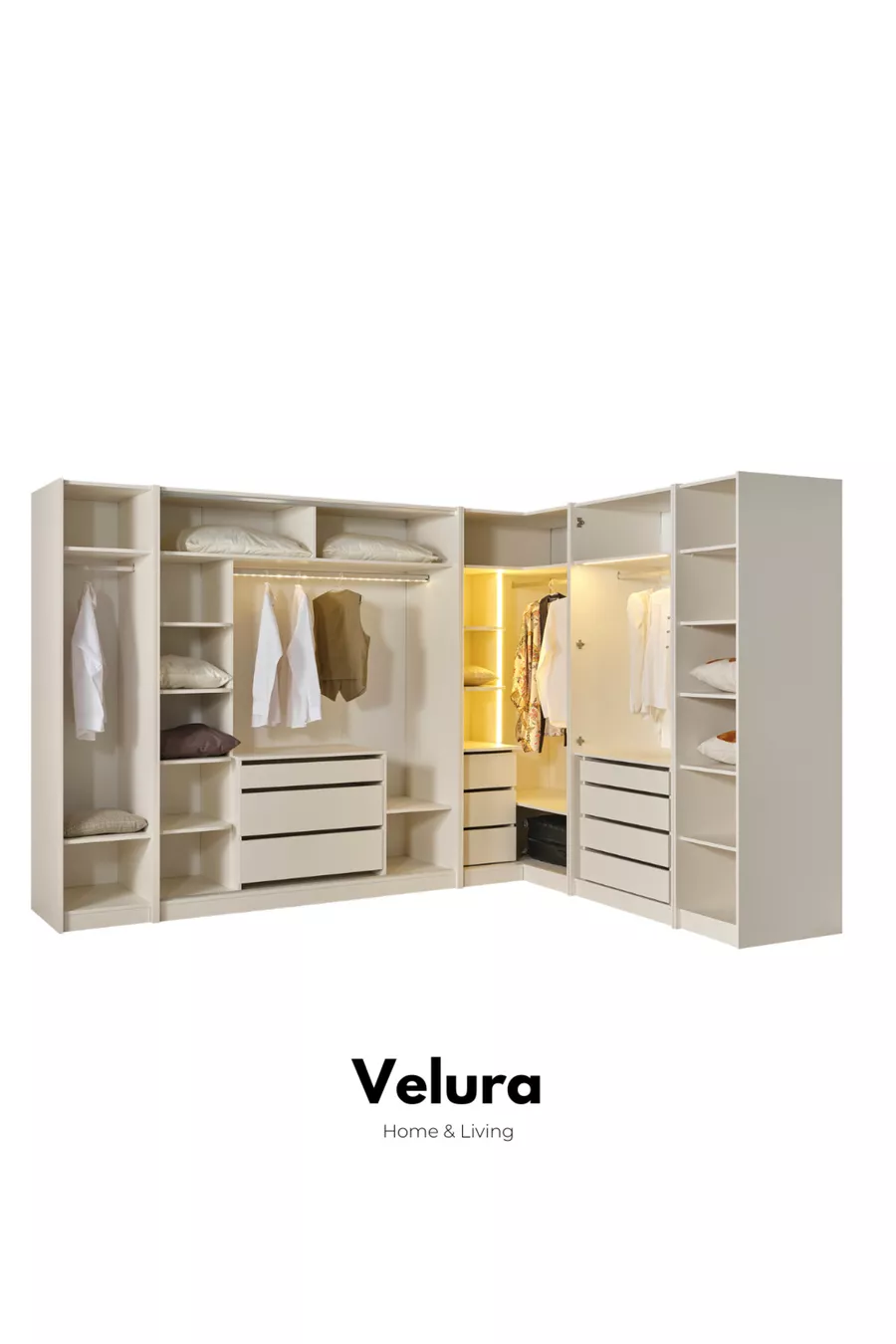 Chambre à coucher Bern avec lit et armoire