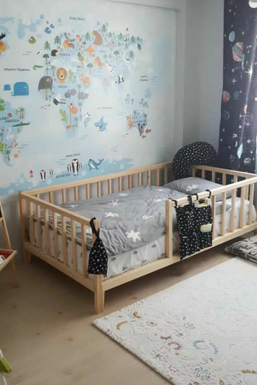 Lit naturel Montessori pour bébés et enfants Eco