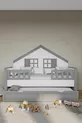 % Lit Montessori pour enfants en MDF avec tiroirs, gris