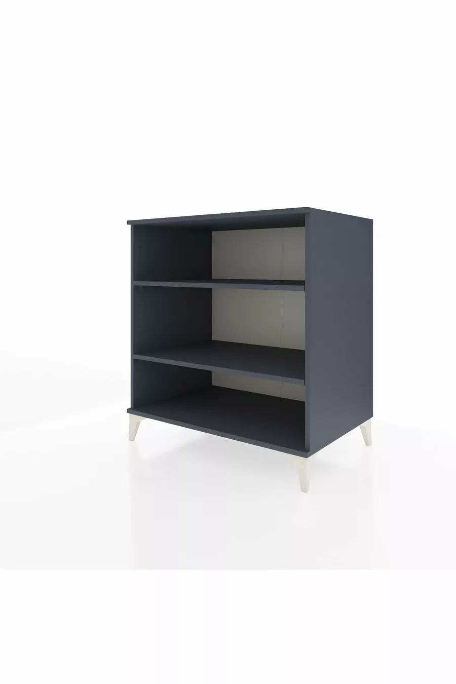Commode Kronos 2 étagères Anthracite-Anthracite