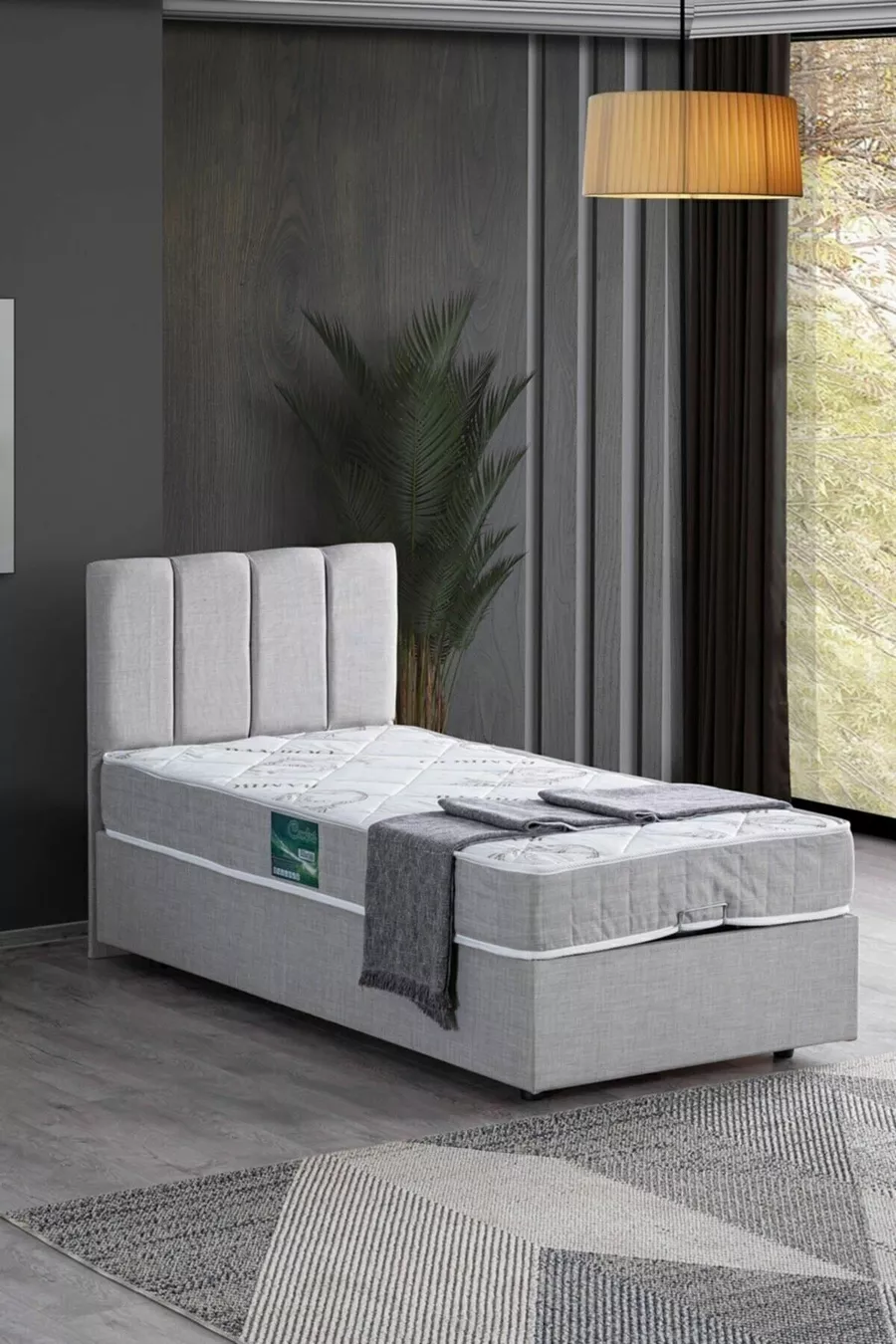 Ensemble tête de lit double Defne, ensemble pour lit simple