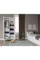 Ensemble de chambre Country - Lit avec tiroirs, Armoire à 2 portes, Commode à 3 tiroirs, entièrement en MDF