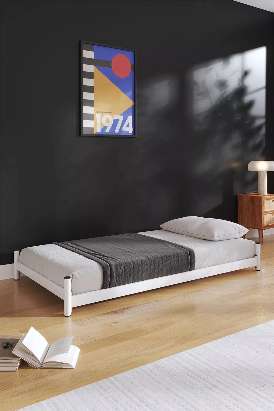 Arya Lit Superposé avec Tiroir Compatible Lit Blanc | Produit Superposé avec Tiroir - Lit au Sol