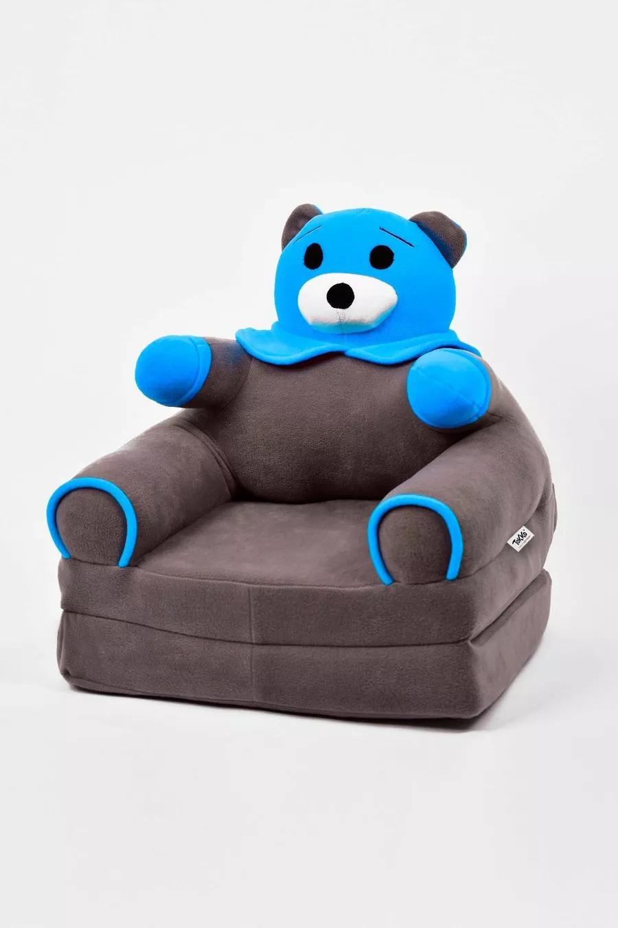 Siège d'enfant pliable en éponge antibactérienne portable - Panda, siège ours gris bleu