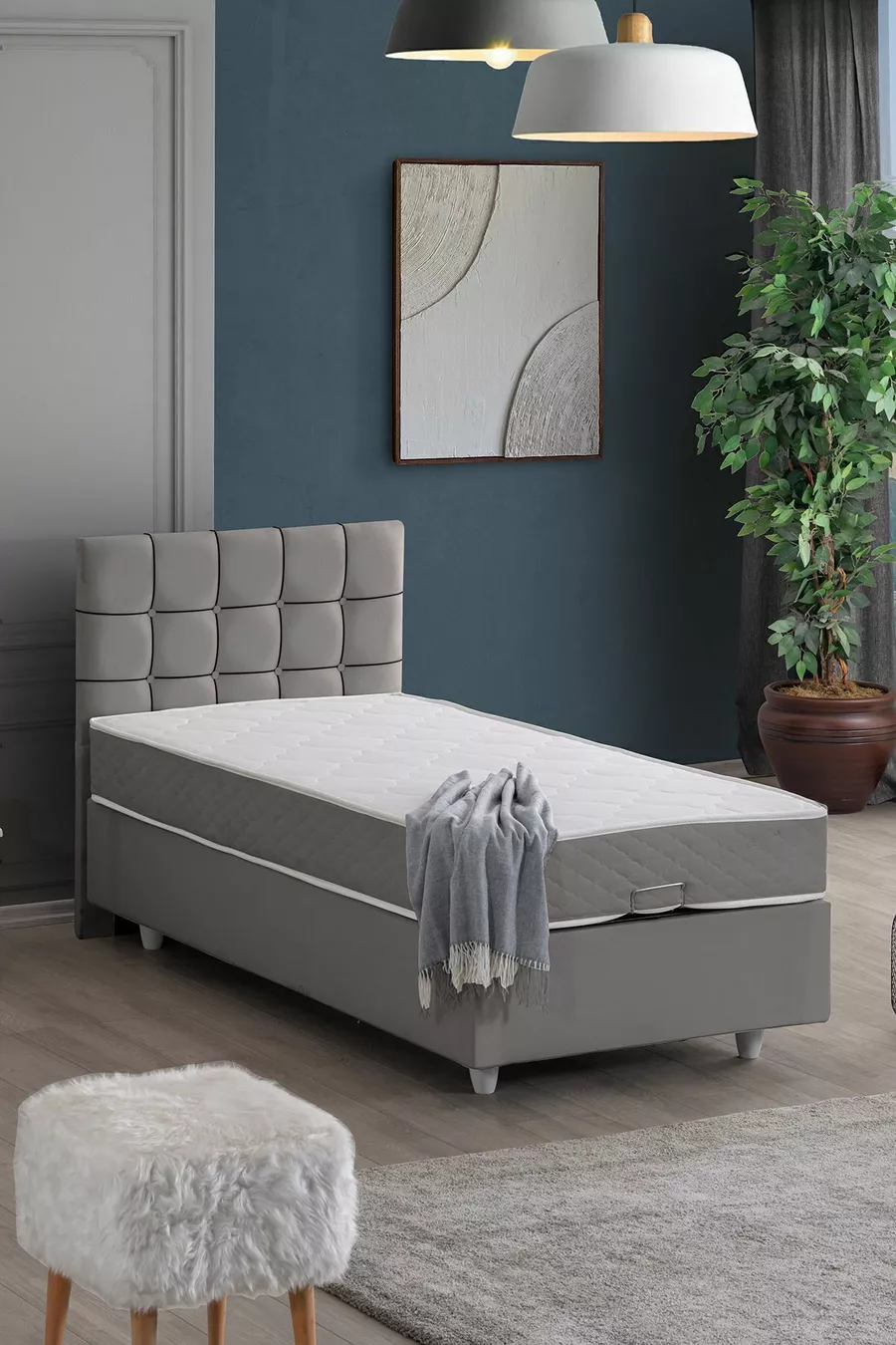 Ensemble double Tavira, ensemble tête de lit pour lit simple