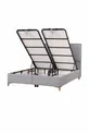 Lit coffre Gold Therapy gris (TÊTE DE LIT ET MATELAS NON INCLUS)