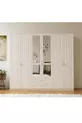 Armoire Kardelen Country à 6 portes et 2 tiroirs