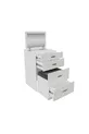 Merlin Mobilier Table de Maquillage Polyvalente avec 3 Tiroirs et Pouf Princesse