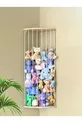 Entrepôt de Jouets ÉTAGÈRE D'ANGLE BLANCHE avec Élastique Étagère à Jouets en Peluche Gain de Place Rangement de Jouets