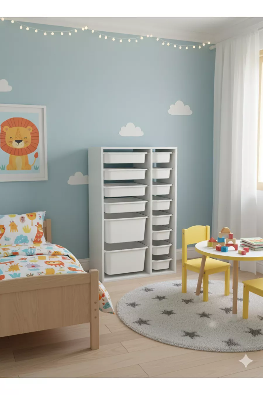 Armoire à Jouets Polyvalente avec Tiroirs et Unité de Rangement – Organisateur de Chambre d’Enfant AVEC ÉTIQUETTE OFFRANDE