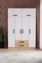 Thème 6 Couverture 2 Armoire à tiroirs Pin Atlantique Blanc