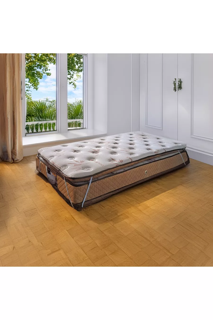 Coussin de sommeil orthopédique Smart en plumes d’oiseau, Topper (AVEC TISSU NATUREL EN BAMBOU RESPIRANT)