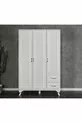 Armoire de campagne Kartopu à 3 portes et 2 tiroirs - MDF de première qualité