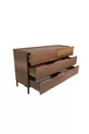 Commode Oryana à 6 tiroirs - Noyer foncé cm