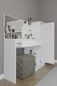 Coiffeuse Orchidée, 1 tiroir, avec armoire et miroir