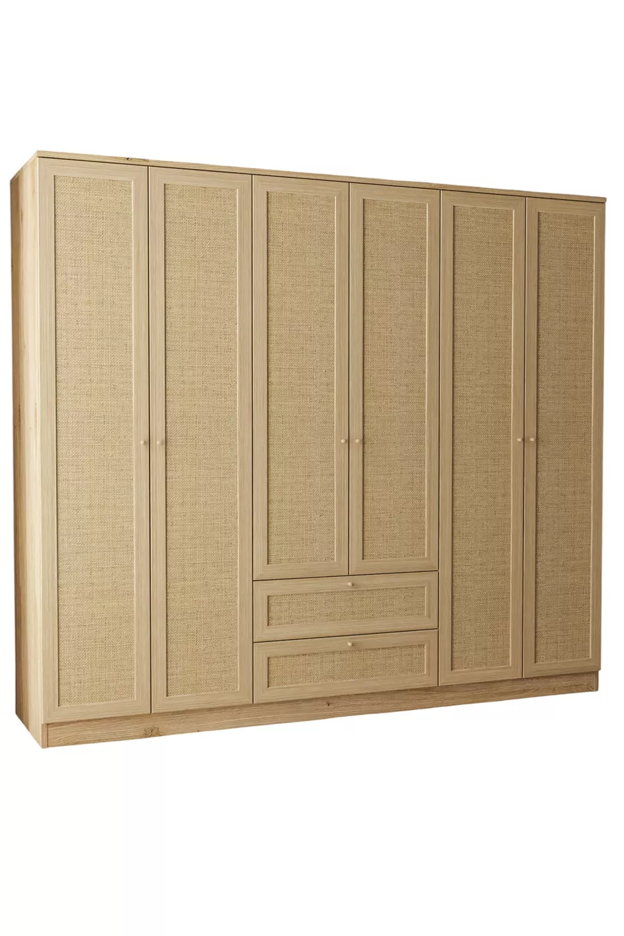 Armoire Baru à 6 portes et 2 tiroirs