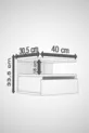 Table de chevet murale pour climatisation