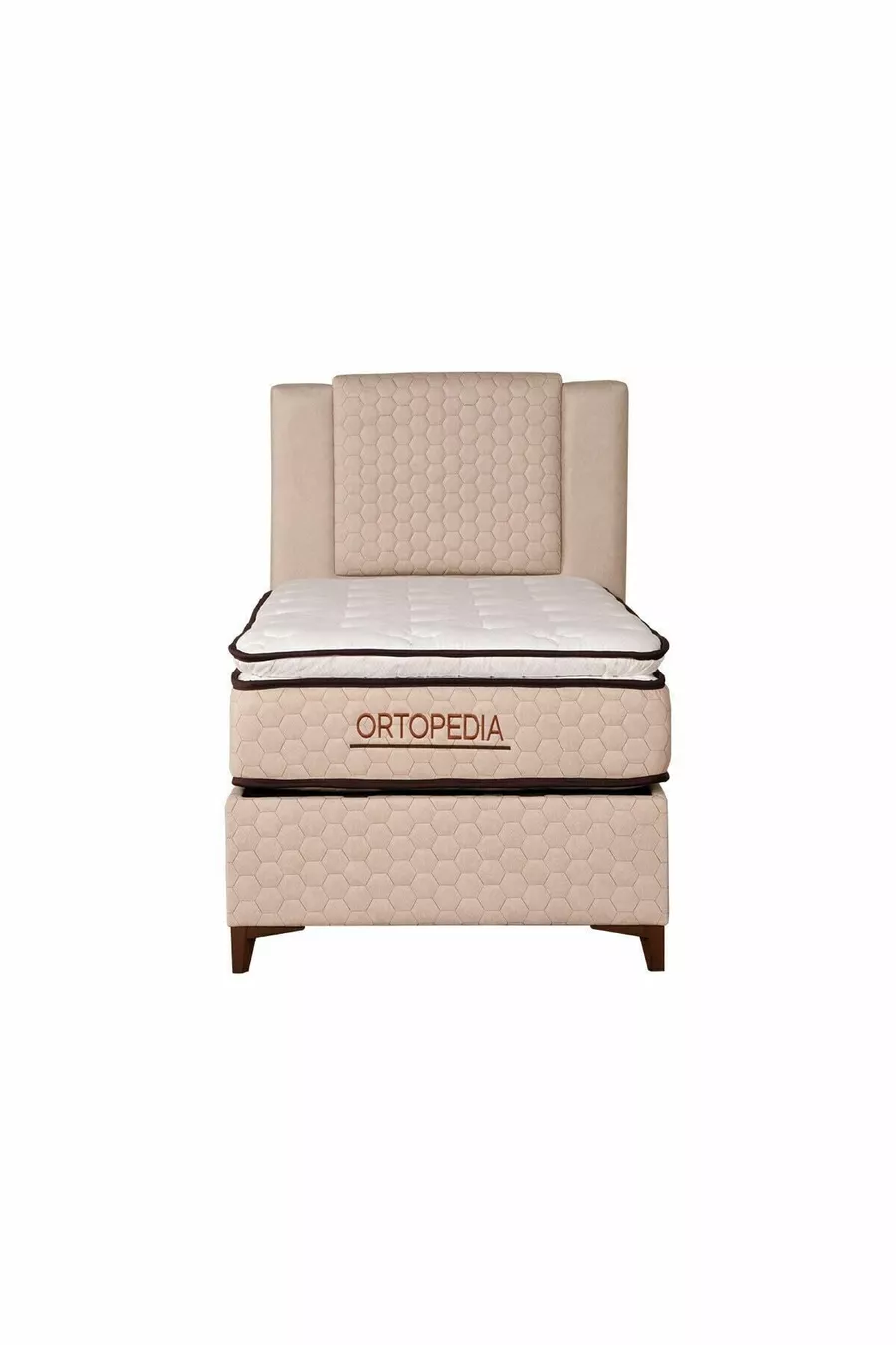 Orthopédie Lit orthopédique avec matelas à ressorts et coussin (CADRE ET TÊTE DE LIT NON INCLUS)
