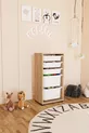 Armoire à jouets avec 2 profonds et 5 paniers, armoire multi-usage pour cuisine, cellier et salle de bain