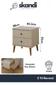 Ensemble de 2 tables de chevet Saga