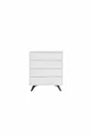 Commode Suvera à 4 tiroirs Blanc