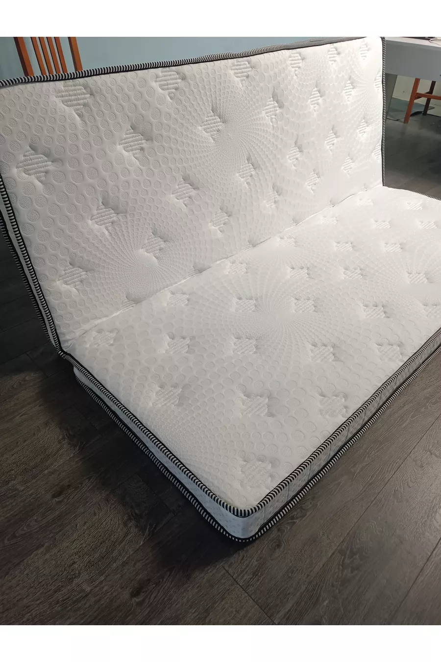 Matelas en mousse pliable compatible avec lit coffre Cm Flekke, Hemnes, Ikea, état ouvert Cm