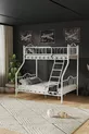 Lit superposé métallique triple pour parents et 3 personnes &
