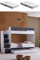 Lits superposés, Lit superposé Martin Yavrulu - Anthracite 2 matelas confort