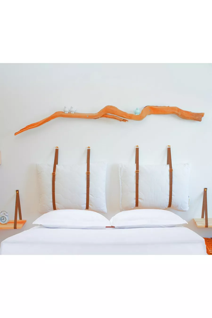 Tête de lit pour hôtel boutique, design de mur pour chambre, pour lit double et simple