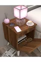 Table de chevet Gimli avec compartiment secret, MDF, assemblé, ne nécessite pas de montage