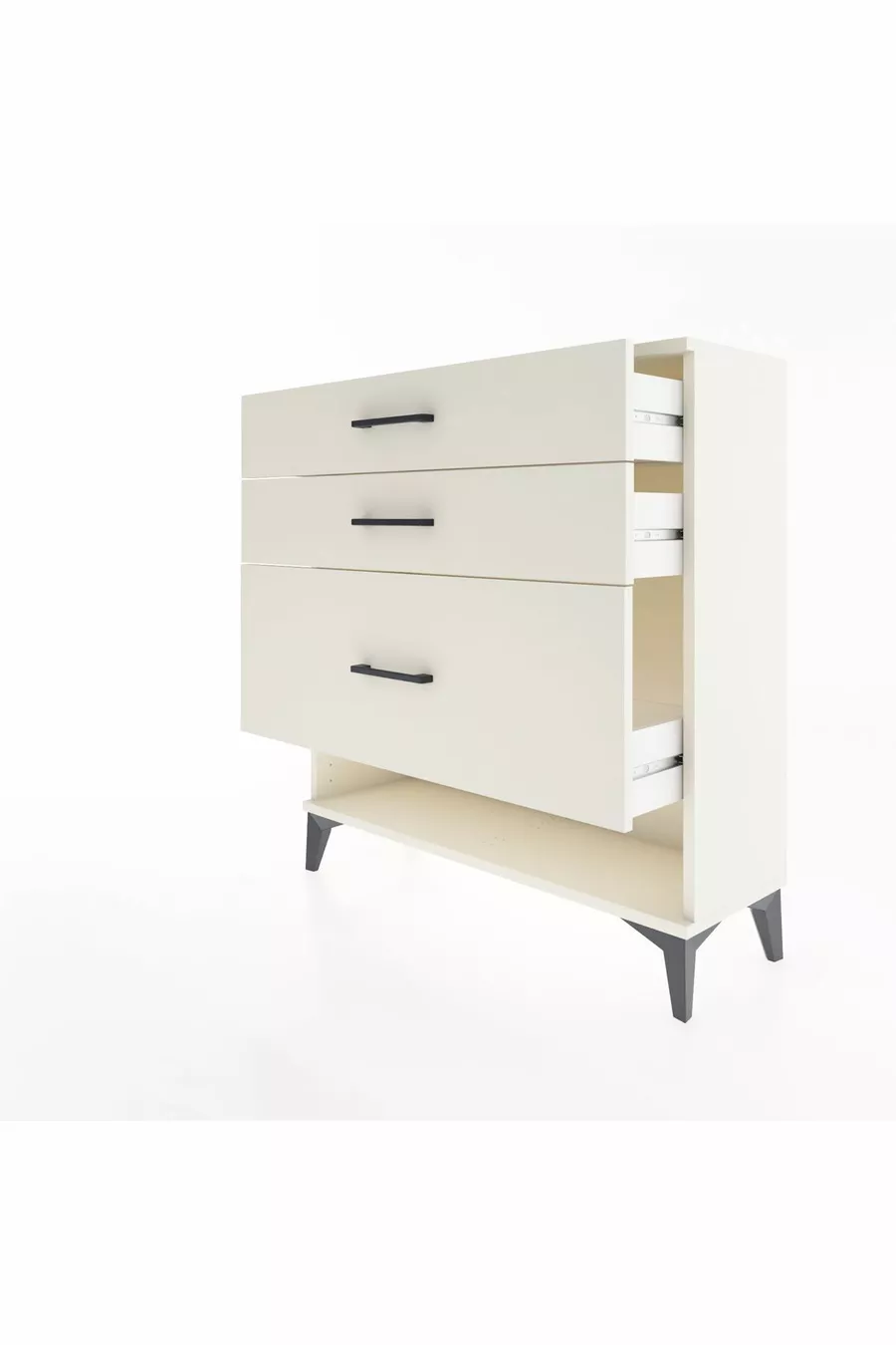 Commode Arges à 3 tiroirs Pierre de lune-Pierres de lune