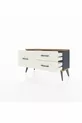 Commode Arges 3 tiroirs Anthracite-Sapin/Pierre de Lune
